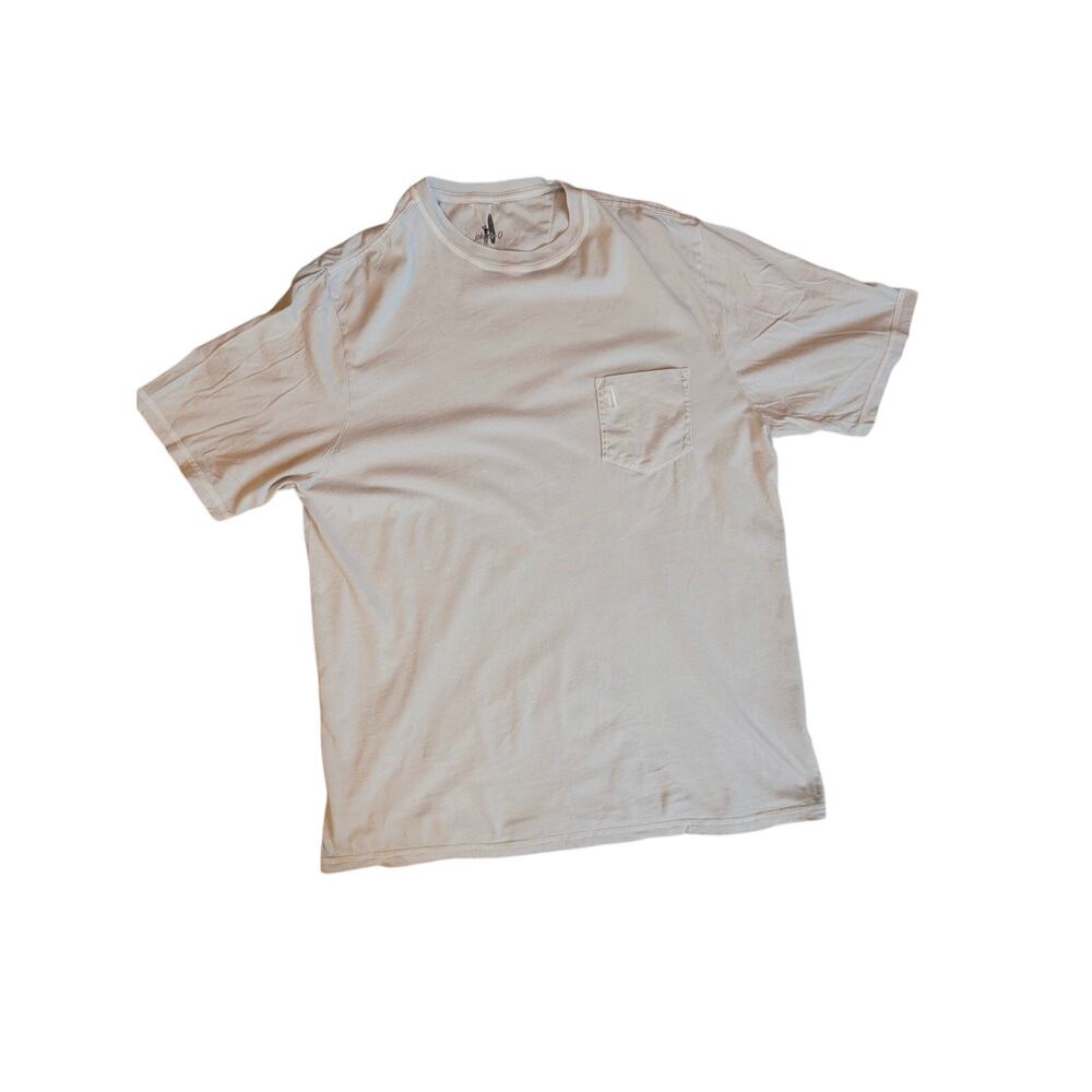 Johnnie-O Light Blue Cotton Crewneck Pocket T-Shirt Men’s XL Tall